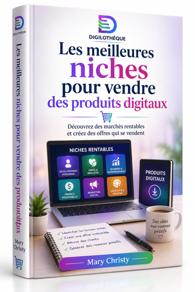 couverture de l'ebook Les meilleures niches pour vendre des produits digitaux