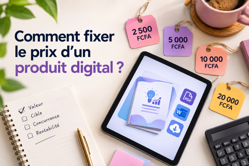 prix d’un produit digital