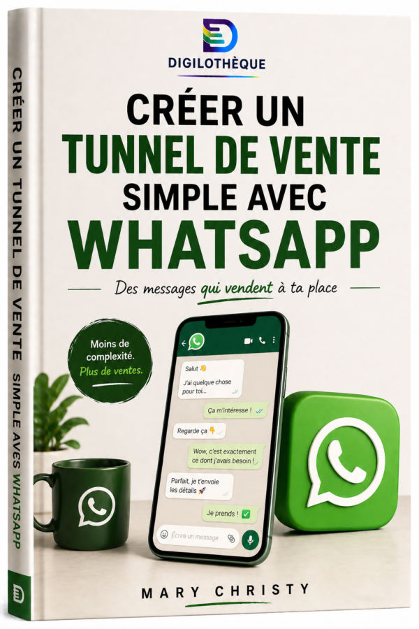 Couverture de l’ebook Créer un tunnel de vente simple avec WhatsApp
