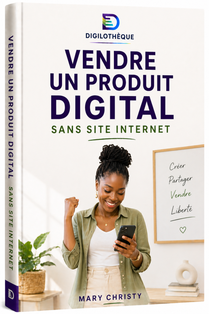 couverture de l'ebook Vendre un produit digital sans site internet